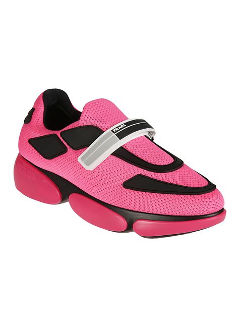 light pink prada sneakers|pink prada sneakers for women.